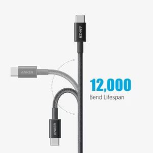 کابل شارژ USB-C به USB-C انکر مدل Ultra-Durable A8756 طول 1 متر توان 100 وات