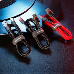 کابل شارژ USB به Type-C بیسوس مدل Cafule CATKLF-BG1 طول 1 متر توان 3 آمپر