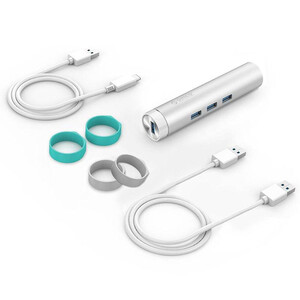 هاب تایپ سی 3 پورت اوریکو خروجی Lan مدل ARH3L-U3