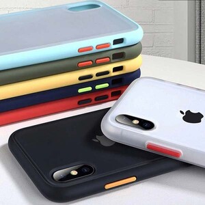 قاب پلاتینا دور رنگی مات iPhone XS Max