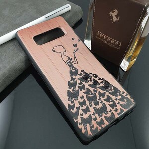قاب ژله‌ای طرح چوب برای گوشی موبایل سامسونگ Note 8