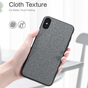 قاب سیلیکونی مدل پارچه‌ای برای گوشی آیفون X