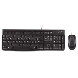کیبورد و ماوس لاجیتک مدل MK120 USB با حروف فارسی