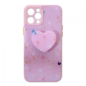 قاب رزینی با پاپ سوکت قلبی آیفون iPhone 12 Pro Max
