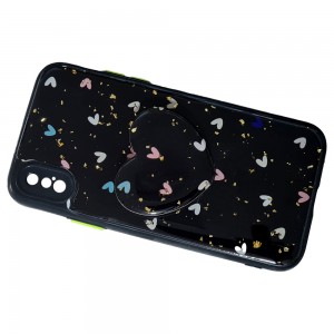 قاب رزینی با پاپ سوکت قلبی آیفون iPhone XS Max