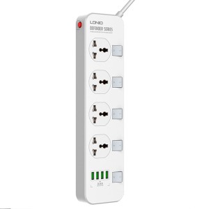 چندراهی برق و USB الدینیو مدل LDNIO SE4408