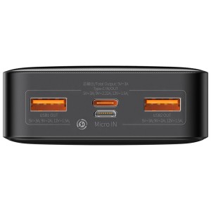 پاوربانک باسئوس مدل PPDML-M01 ظرفیت 20000 میلی آمپر ساعت