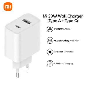 شارژر دیواری فست شارژ شیائومی مدل Mi AD332EU توان 33 وات