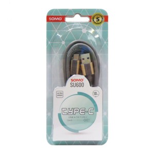 کابل شارژ USB به Type-C سومو مدل SU600 طول 1 متر