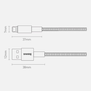کابل USB به لایتنینگ باسئوس مدل Tungsten CALWJ-01 طول 1 متر