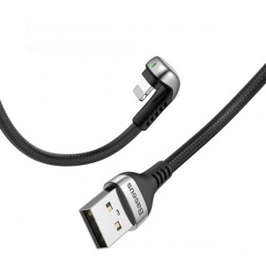 کابل شارژ USB به لایتنینگ بیسوس مدل U-Shaped CALUX-A01 طول 1 متر توان 2.4 آمپر