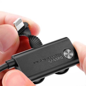 کابل شارژ USB به لایتنینگ بیسوس مدل CALXP-A01 طول 1 متر توان 2.4 آمپر