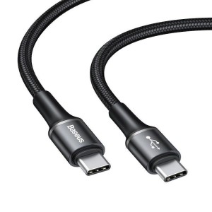 کابل شارژ USB-C به USB-C بیسوس مدل CATGH-J01 طول 1 متر توان 60 وات