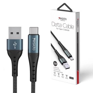 کابل شارژ USB به Type-C یسیدو مدل CA63 طول 2 متر توان 3 آمپر