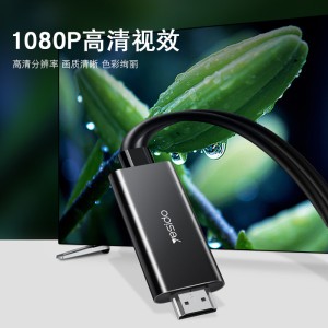 کابل 3 سر لایتنینگ، تایپ سی، میکرو به HDMI یسیدو مدل HM05 طول 1.8 متر