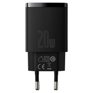 شارژر دیواری بیسوس Compact Quick Charger U+C CCCP20UE توان 20 وات