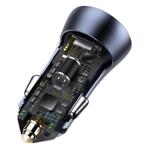 شارژر فندکی بیسوس مدل Golden Contactor Pro TZCCJD-B0G با کابل لایتنینگ توان 40 وات