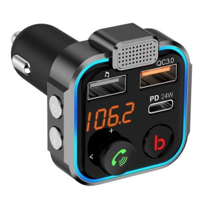 شارژر فندکی و اف ام پلیر بلوتوثی پرودو مدل PD-FM42WBB-BK توان 42 وات