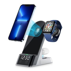 شارژر وایرلس 6 کاره گرین لاین Green Lion 6 IN 1 Wireless Charger Stand توان 15 وات