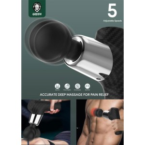 ماساژور شارژی تفنگی گرین لیون Green Lion Relaxante Massage Gun مدل GNFG2500BK