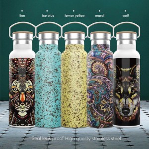 فلاسک و قمقمه و کلمن گرین لیون Green Lion Pattern Bottle 600ml