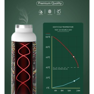 فلاسک و قمقمه و کلمن گرین لیون Green Lion Pattern Bottle 600ml