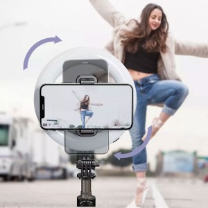 رینگ لایت و پایه نگهدارنده سلفی یسیدو YESIDO SELFIE STICK SF12 با ریموت