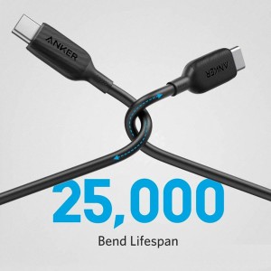 کابل شارژ USB-C به USB-C انکر مدل PowerLine III A8856H11 طول 1.8 متر