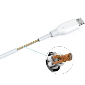 کابل شارژ USB به micro USB انکر مدل PowerLine A8133 طول 1.8 متر توان 2.4 آمپر