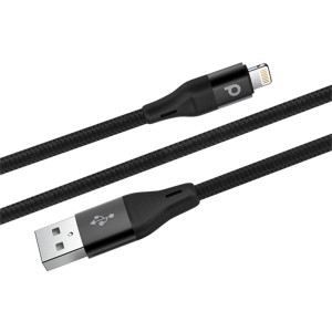 کابل شارژ USB به لایتنینگ پرودو مدل PD-ALBR12-BK طول 1.2 متر توان 2.4 آمپر