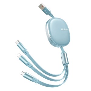 کابل شارژ سه سر مک دودو مدل CA-1200 طول 1.1 متر توان 66 وات