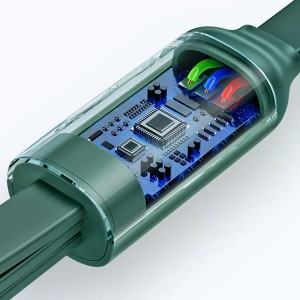 کابل شارژ سه سر مک دودو مدل CA-1200 توان 66 وات طول 1.1 متر