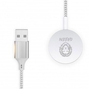 کابل تبدیل USB به شارژر اپل واچ گرین لاین GNMCCISL طول 1.2 متر توان 2.5 وات