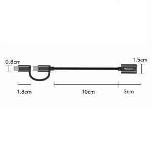 مبدل 3.0 USB به OTG microUSB/USB-C یسیدو Yesido GS02