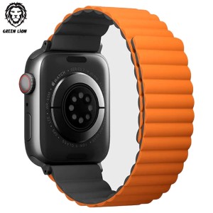 بند اپل واچ گرین لیون 44/45 میلی متر Green Lion Silicone + Magnets Watch Band
