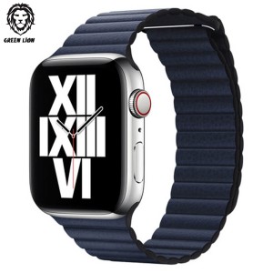 بند اپل واچ گرین لیون 44/45 میلی متر Green Lion Silicone + Magnets Watch Band