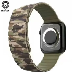 بند اپل واچ گرین لیون 44/45 میلی متر Green Lion Silicone + Magnets Watch Band