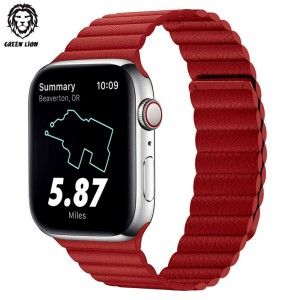 بند اپل واچ گرین لیون 44/45 میلی متر Green Lion Silicone + Magnets Watch Band