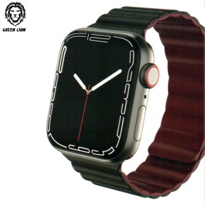 بند اپل واچ گرین لیون 44/45 میلی متر Green Lion Silicone + Magnets Watch Band