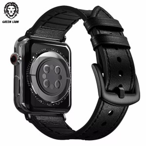 بند چرمی اپل واچ پرودو 44/45 میلی متر Porodo Leather + Silicone Watch Band