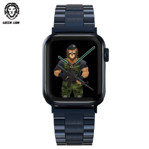 بند فلزی اپل واچ گرین لاین 42/44/45 میلی متر Green Lion Metallic Grande