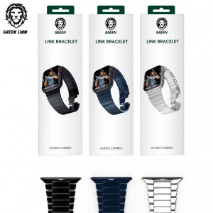 بند فلزی اپل واچ گرین لاین 42/44/45 میلی متر Green Lion Link Bracelet Acero Correa