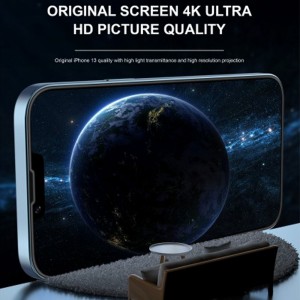 گلس شفاف لبه سیلیکونی گرین لیون 3D Silicone Plus آیفون iPhone 12/12 Pro