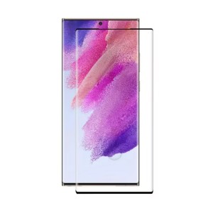 گلس شفاف گرین لاین 3D Curved Round Edge سامسونگ S22 Ultra