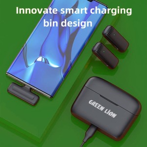 میکروفون یقه ای گرین لیون مدل 2in1 Wireless Lightning GN2WMICLG