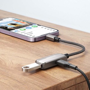 کابل تبدیل لایتنینگ به یو اس بی مک دودو Mcdodo 2 In 1 Convertor Lightning to USB-A 3.0 + Lightning CA-2690