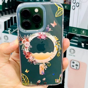 قاب مگ سیف نیچر گرین لاین مدل آیفون iPhone 13 Pro Max