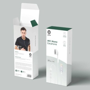 هندزفری باسیم گرین لاین MFI Mono Earphone با کانکتور لایتنینگ