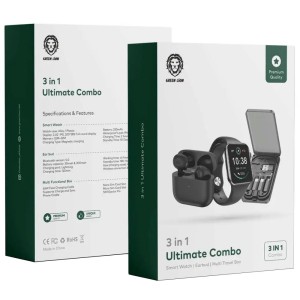پک 3 در 1 گرین لاین 3IN1 Ultimate Combo Smart Watch/Earbud/Multi Travel Box