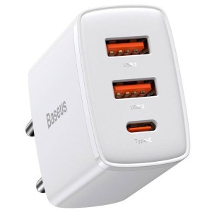 شارژر دیواری بیسوس Compact Quick Charger 2U+C CCCP30UE توان 30 وات